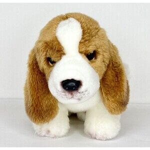 Nat & Jules 2015 Dog Basset Hound stuffed animal Plush‎ Demdaco 13 inch
